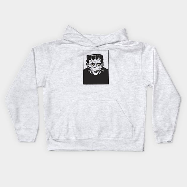 Frankenstein - Yeah I Know It's Actually Frankenstein's Monster Kids Hoodie by sombreroinc